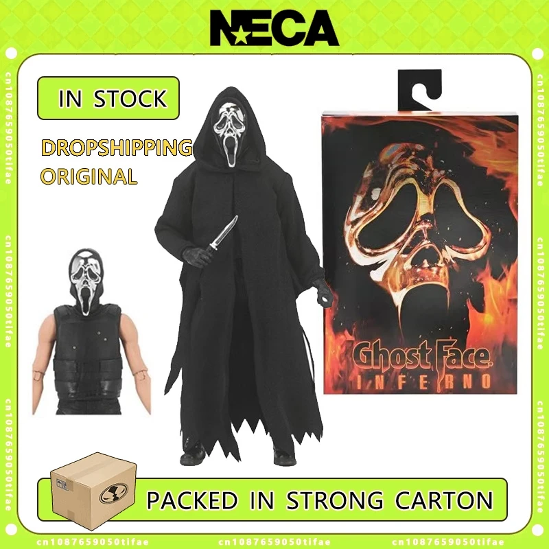 NECA Toys Scream Ghost Face Inferno экшн-фигурка оригинальная аниме-кукла модель гаражные наборы