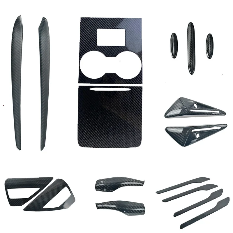 Центральная консоль из углеродного волокна для Tesla 2021 2023 модели Y Model3 крышка