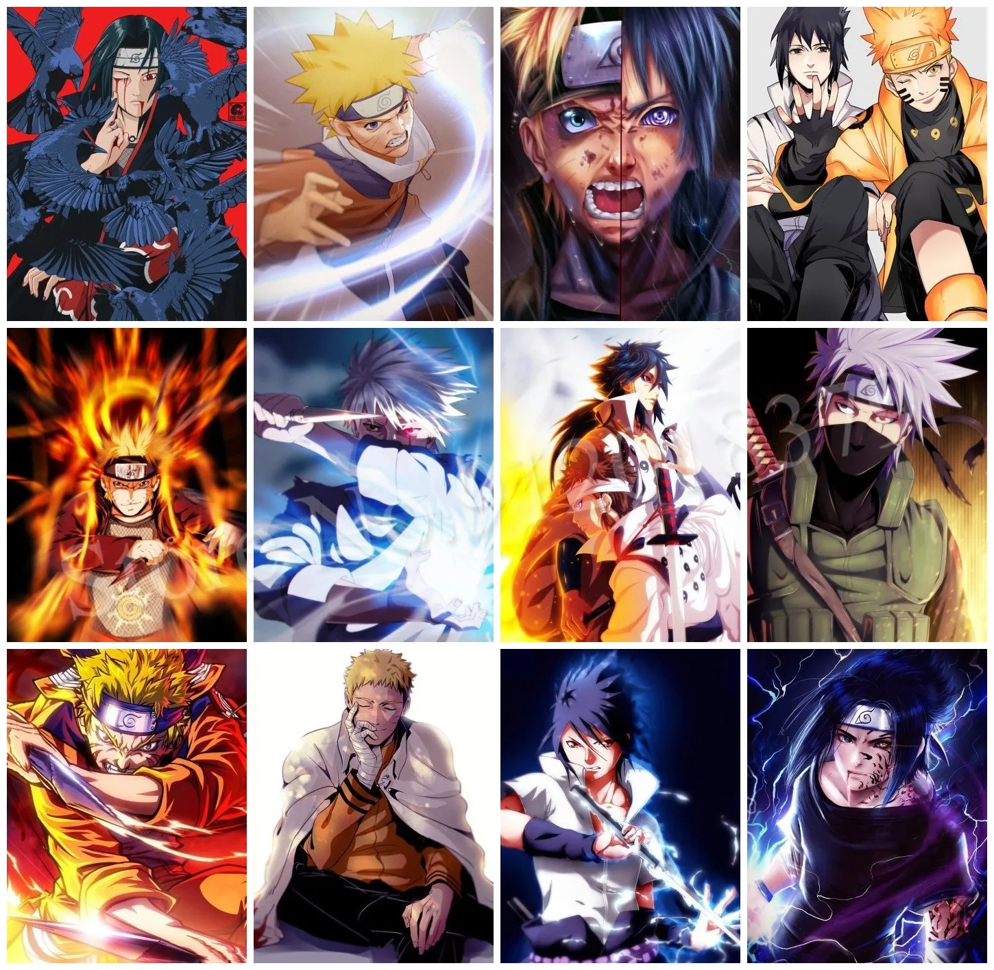 

Naruto Bandai Diy 5D Japanese Anime Diamond Painting Cross Stitch Kits Diamond Embroidery Mosaic Art Handwork Home Decor Gifts