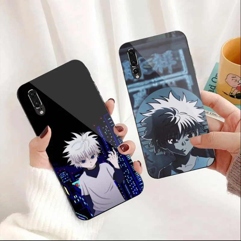 

Чехол Killua для телефона Huawei P50 P40 P30 P20 Pro Mate 40 30 20 Pro Nova 9 8 7 PC, стеклянный чехол для телефона
