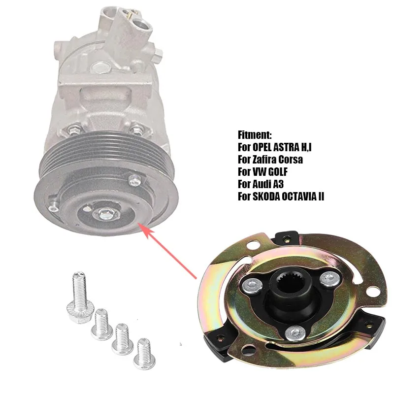 Auto Pulley Compressor Clutch Hub 5N0820803A 1K0820803L 1K0820803N for Opel CVC for AUDI for SEAT for SKODA for VW