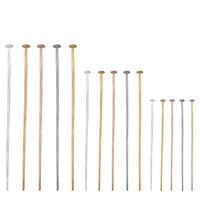 100 200pcs flat head pins 20 25 30 35 40 50 60 70mm head pins plated pins for jewelry findings making diy needles beads supplies