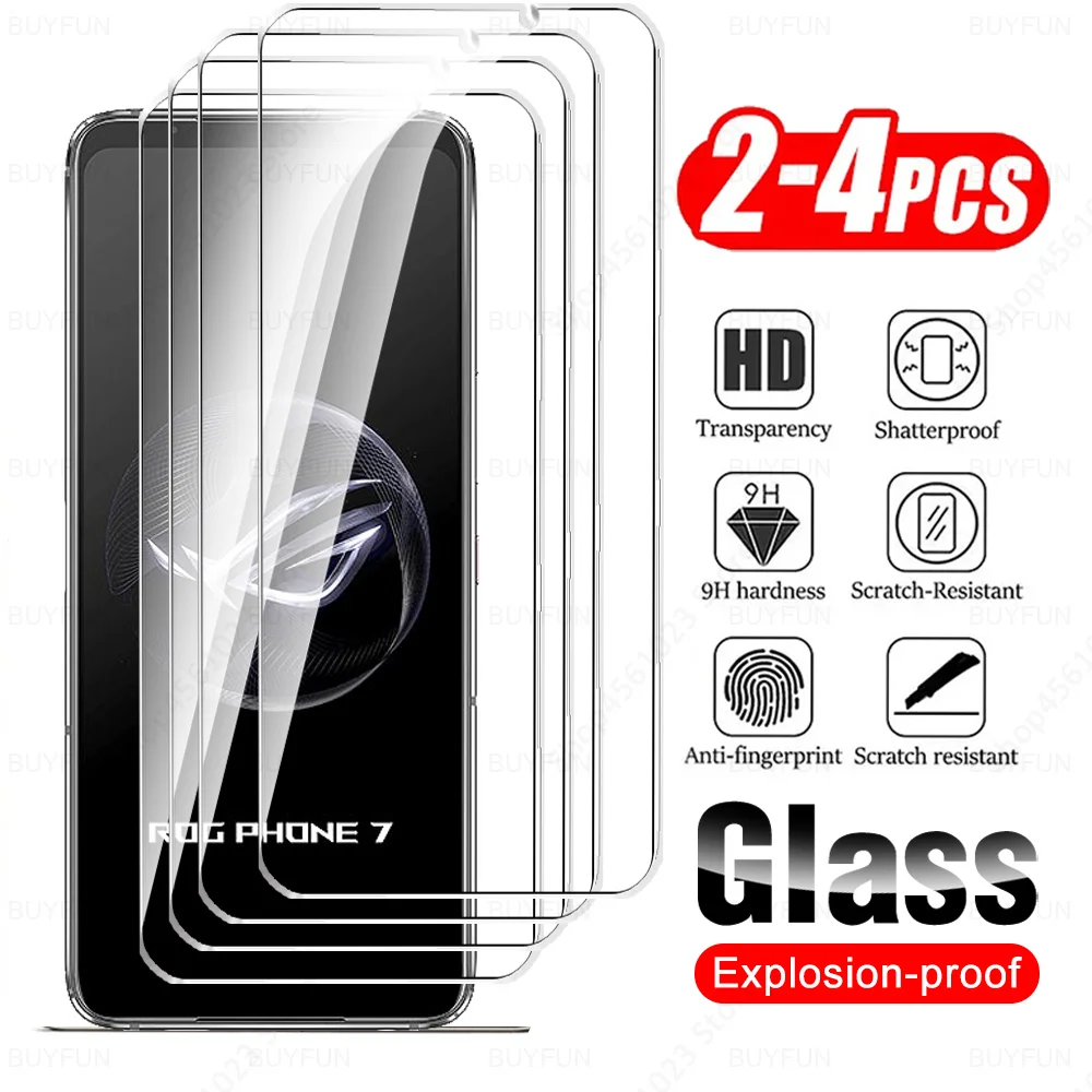 2/4 шт. стекло для Asus ROG Phone 7 Ultimate 8 Pro закаленное экран протектор ROGPhone 5 6 6Pro 8Pro 5G