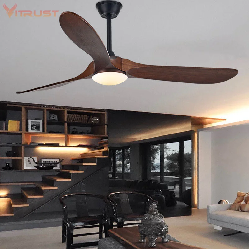 Luxury Natural Wooden Ceiling Fan Home Decorative Pendant Fa