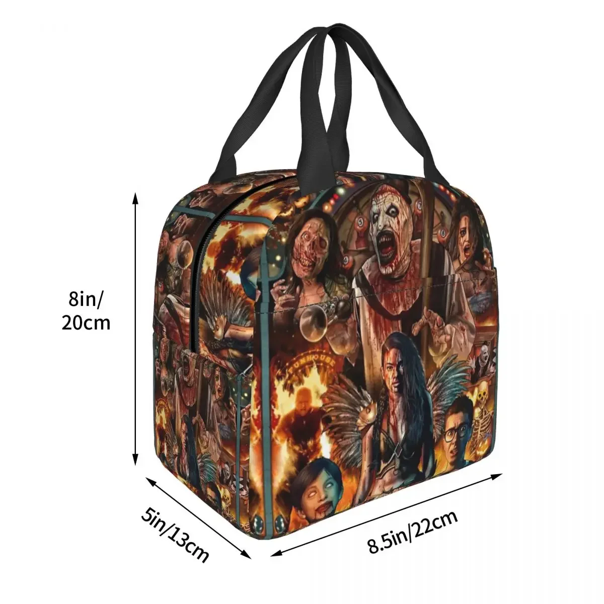 Изолированная сумка для завтрака на Хэллоуин женщин герметичная с ужасным
