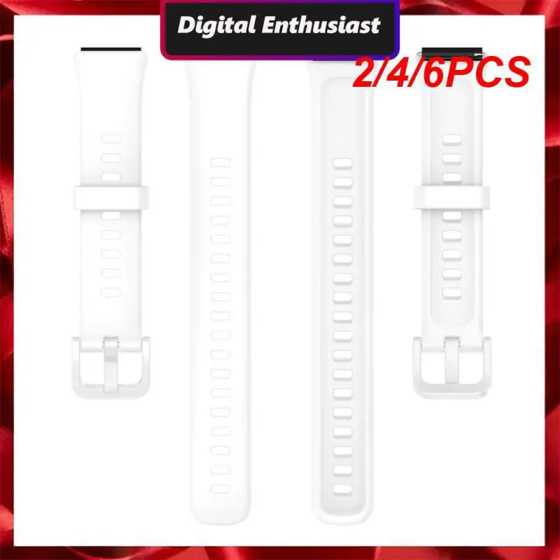 

2/4/6PCS Silicon Suitable For Huawei Bracelet 7 Sports Bracelet 7 Soft Comfortable Band For Huawei Watch7 Waterproof Watch Strap