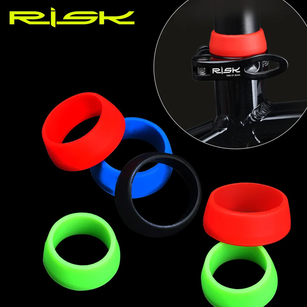 

RISK Bicycle Seat Post Silica Gel Waterproof Dust Cover Elasticity Durable Rubber Ring MTB Road Bike Seatpost Protective Case