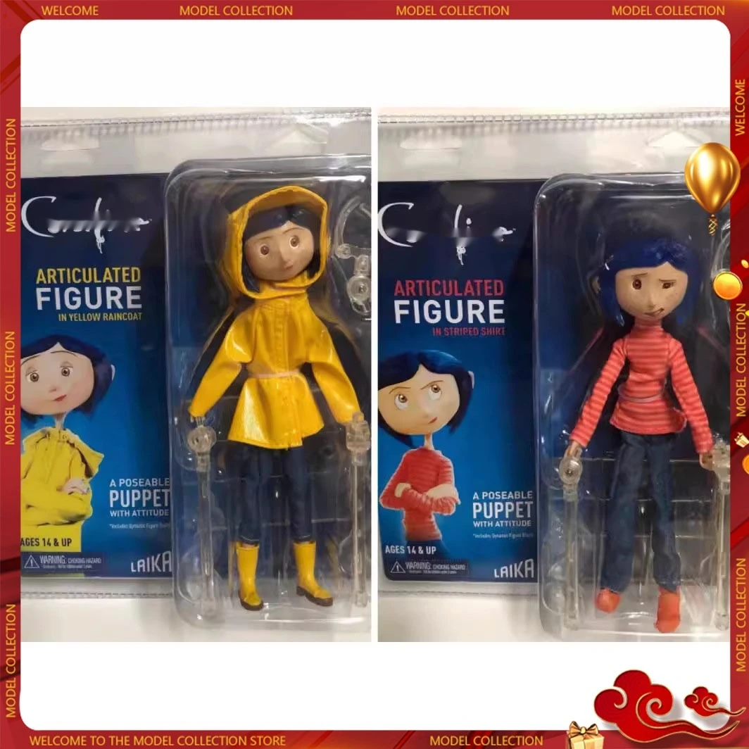 Фигурка Coraline Secret Door 7-дюймовая Аниме-модель Из Пвх Статуя Куклы Neca Настольный