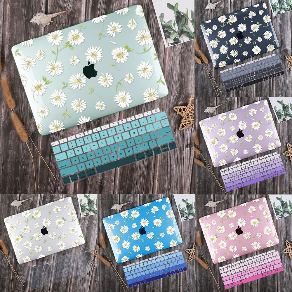 

Little Daisy Laptop Case for MacBook Air Pro Retina 11 12 13 15 16 inch 2020 Touch ID M1 A2337 A2338 A2289 Plastic Hard Cover