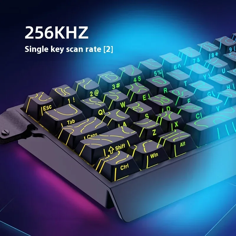 Фото НОВАЯ Игровая магнитная механическая клавиатура IROK Mercury68 PRO MAX RT0,001 мм, 8K, задержка 0,125 мс, проводная игровая клавиатура с RGB-подсветкой №4