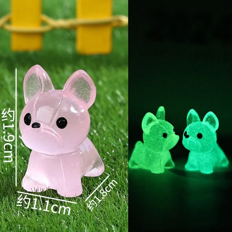 

KINGONEDOM Мини-бульдоги из смолы, светящиеся