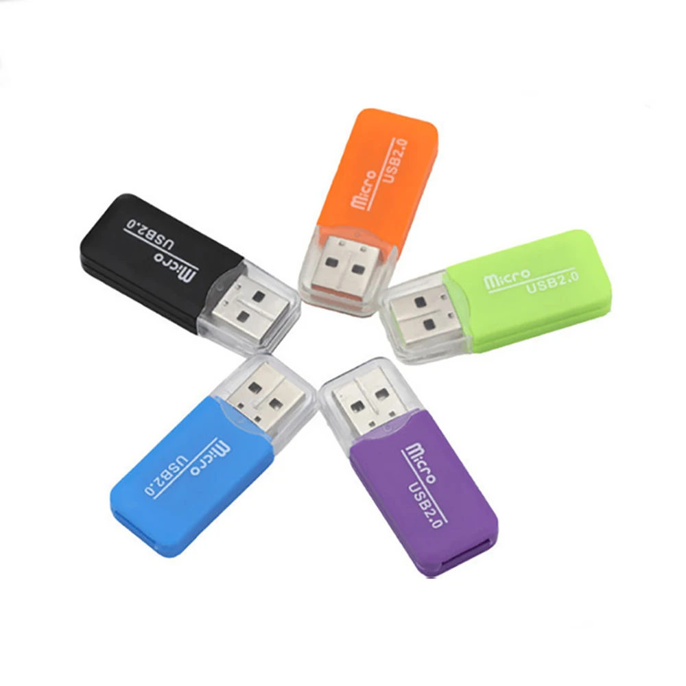 

Memory Card Reader USB 2.0 Interface Micro SD TF Flash Mini Portable Plastic Adapter High Quality For Laptop SH Mobile Converter