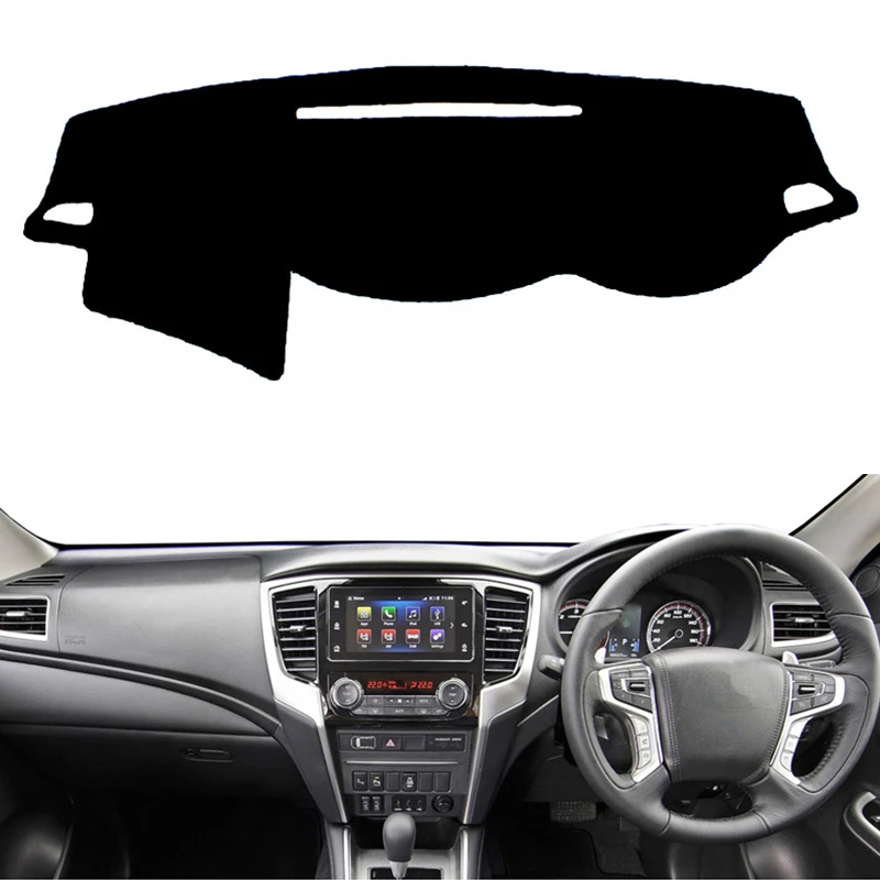 

For Mitsubishi Triton L200 MQ MR GLX+ GLS GLR 2016 2017-2020 Dashmat Dashboard Cover Mat Pad SunShade Rug Carpet Car Accessories