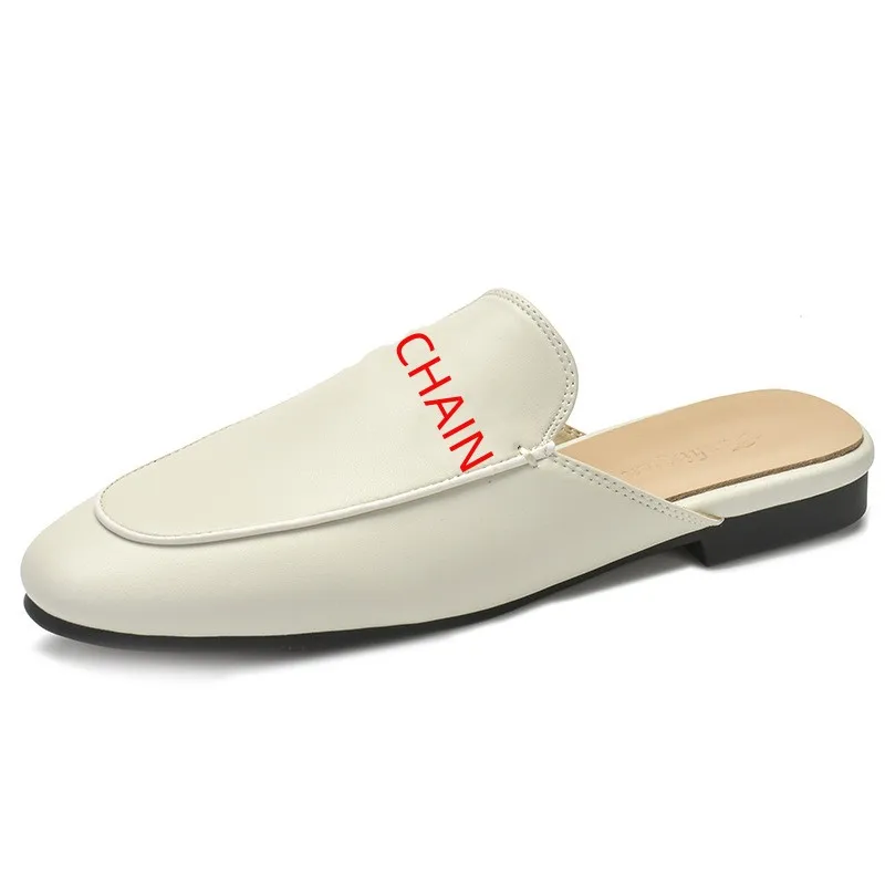 2023 New Fashion Baotou Muller Shoes Casual Single Shoe Flat Heel Women's Slippers