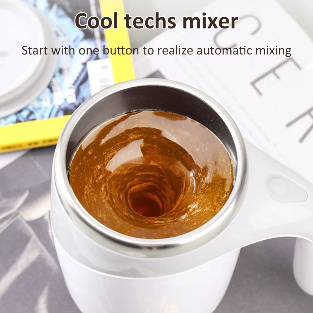 

New Automatic Self Stirring Magnetic Mug 304 Stainless Steel Coffee Milk Mixing Cup Creative Blender Smart Mixer Thermal Cups