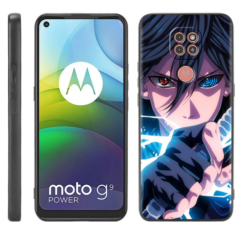 Naruto Ninja Black Case For Motorola G30 One Fusion Plus G9 Play G8 Power Lite G60 E6s Edge 20 Pro Hyper G50 Smart Phone Cover images - 6