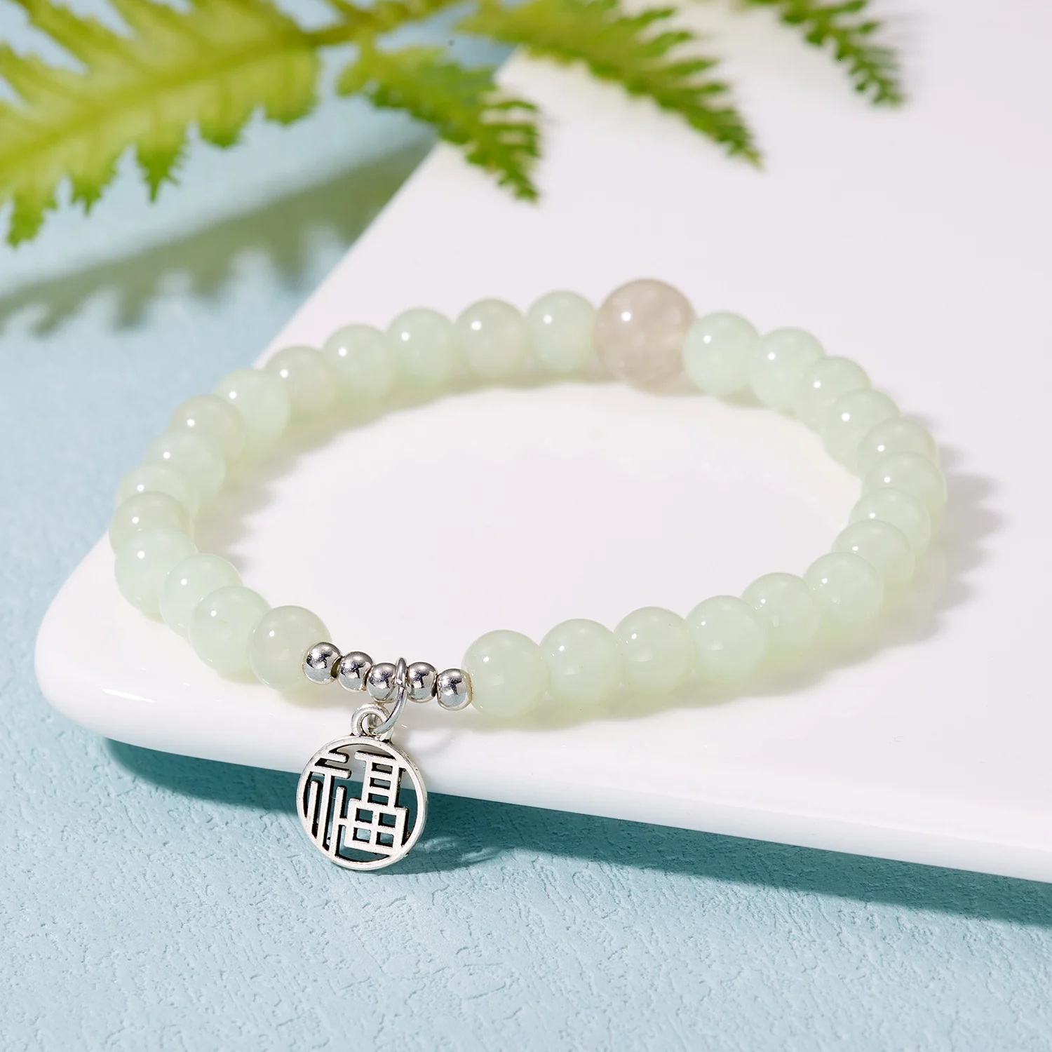 

Full of Good Fortune Bracelets Exquisite Fashion Fu Pai Hand Chain Charm Bracelet For Women Jewelry Party Friends Best Gift