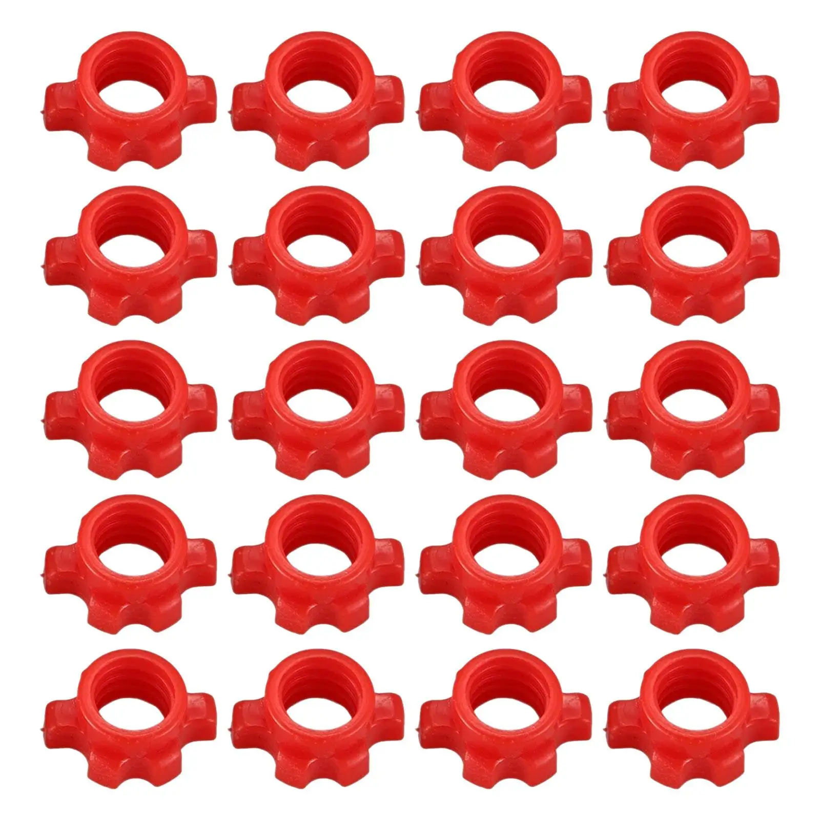 

20x Dumbbell Collars Barbell Screw Clamp Household Dumbbell Rod Nut for Bodybuilding Dumbbell Training Workout Equipment