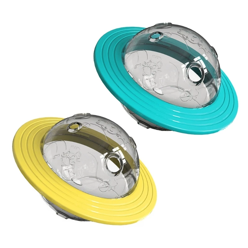 

6.5'' Interactive Dog Treat Ball IQ Toy Food Dispensing Flying Disc Pet Feeder
