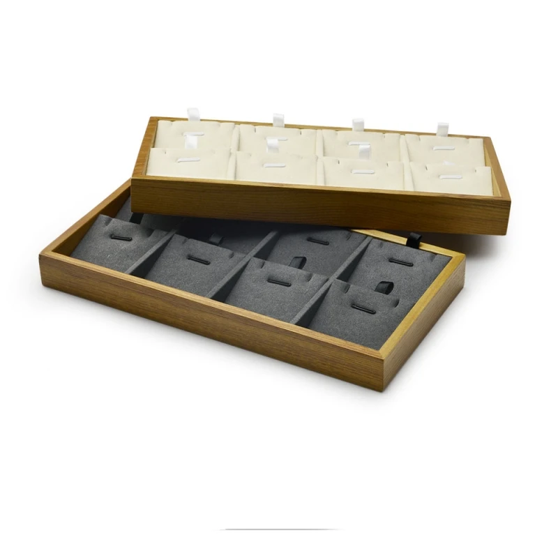 Деревянный поднос для демонстрации ожерелья Oirlv многофункциональный серег