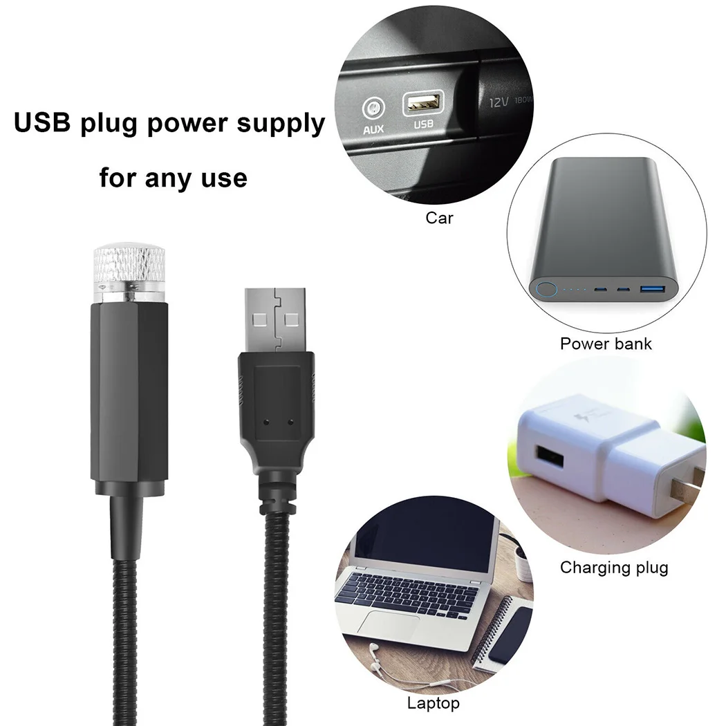 

Starry Night USB Projection Lamp​ 1 Pcs Lighting Mini Parts Roof Starlight