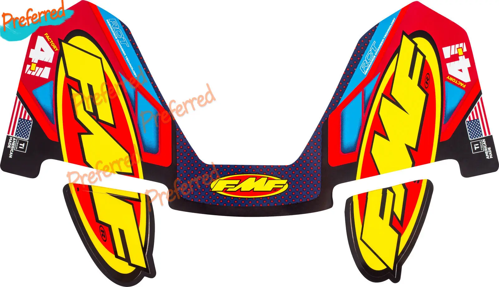 Высококачественные Переводные картинки FMF глушитель и Замена заднего крыла