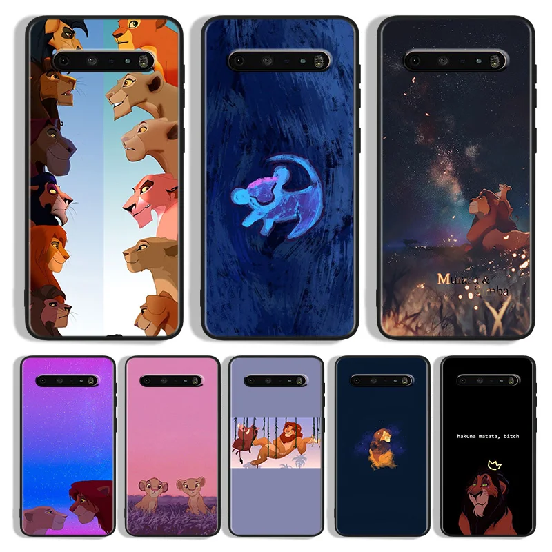

The Lion King Simba Phone Case For LG K 92 71 51S 42 30 22 20 50S 40S Q60 V 60 50S 40 35 30 G8X G8S ThinQ Black Cover