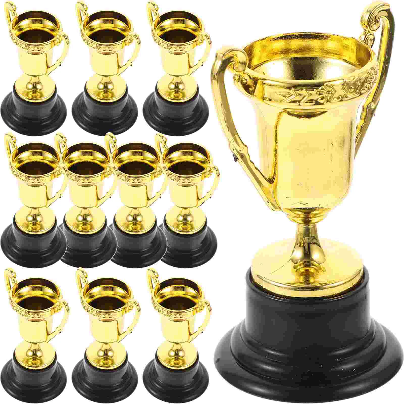 

12Pcs Mini Reward Prizes Plastic Award Trophies Prize Cup Toy Models for Kids
