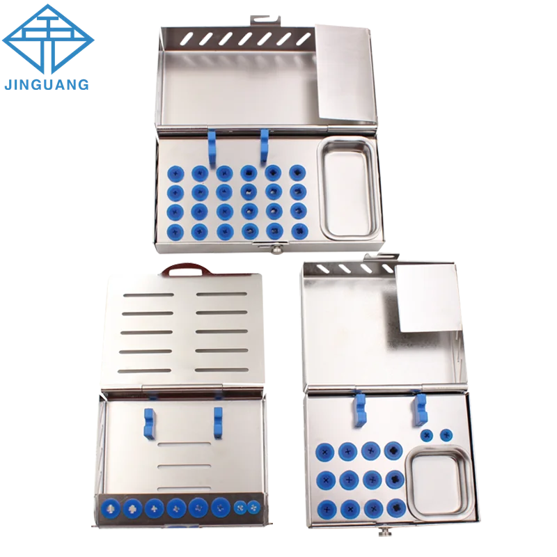 

1pcs Stainless Steel Dental Implant Surgery Instruments Tool Storage Box Dentist Tools Holder Dental Equipment