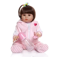 47cm simulation baby lifelike infant silicone realistic girl doll soft skins boys girls growth accompany delicate birthday gift