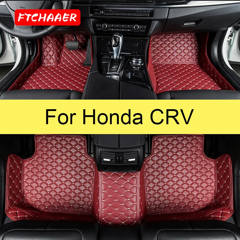 

FTCHAAER автомобильные напольные коврики для Honda CRV CR-V Foot Coche аксессуары автомобильные коврики