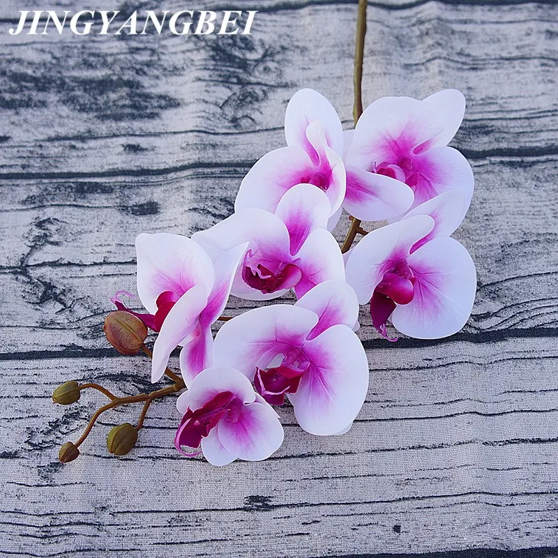 

Real Touch PU Butterfly Orchid Latex Artificial Flower Branch Fake Flowers Wedding Decoration Home Orchid Floral Christmas Party