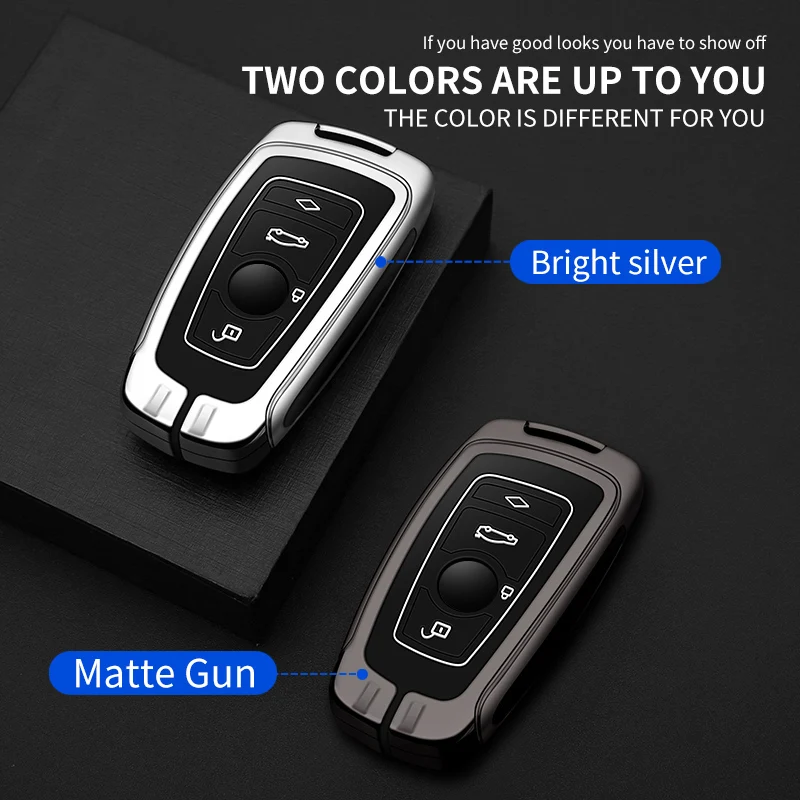 

Metal Car Remote Key Case Cover Shell Fob for BMW 1 3 5 7 Series 3GT 6GT X1 X3 X4 X5 X6 F30 F25 F10 F20 F15 F16 F01 F02 F34 G30