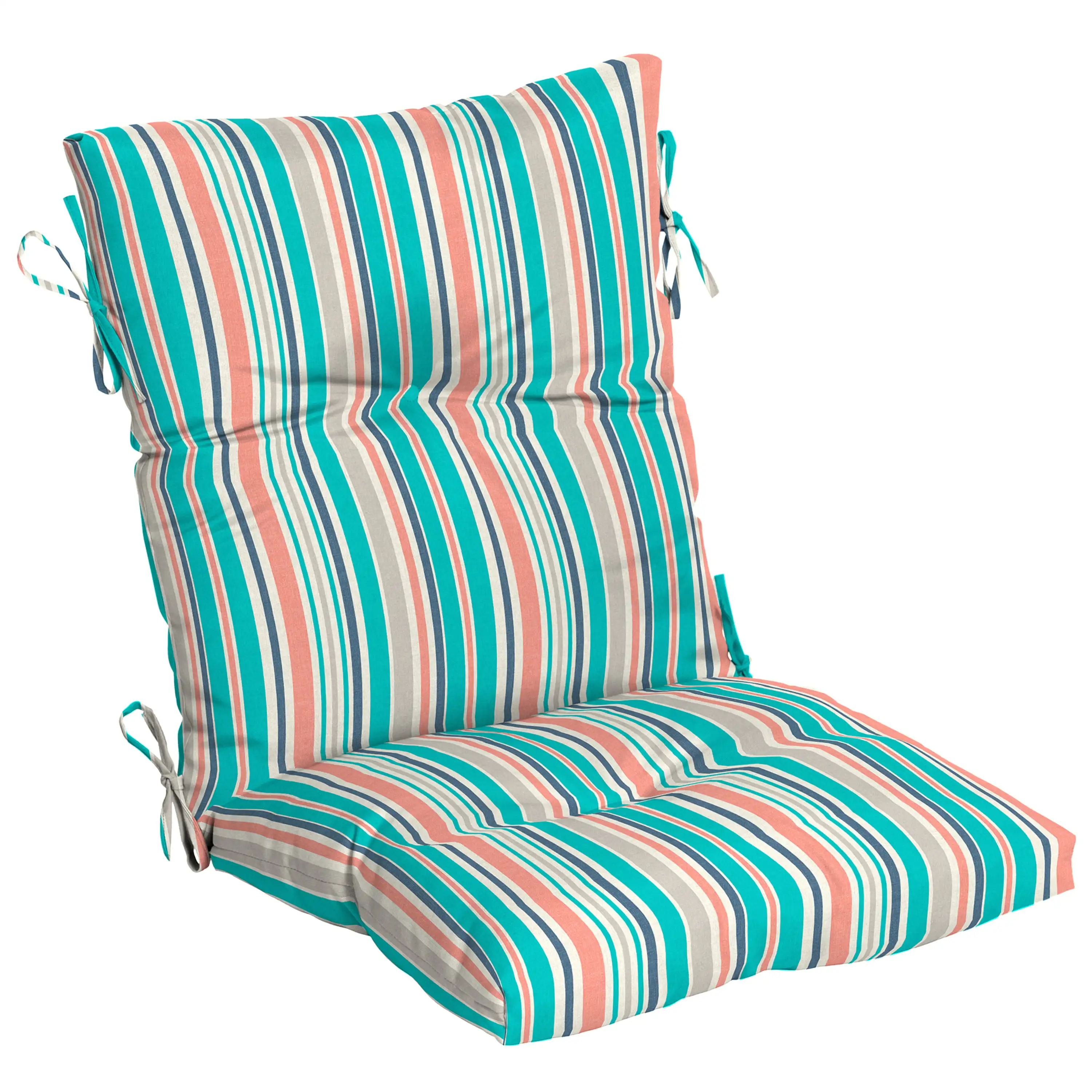 

Oceantex 44" x 21" Multi Color Striped Rectangle Outdoor Chair Cushion