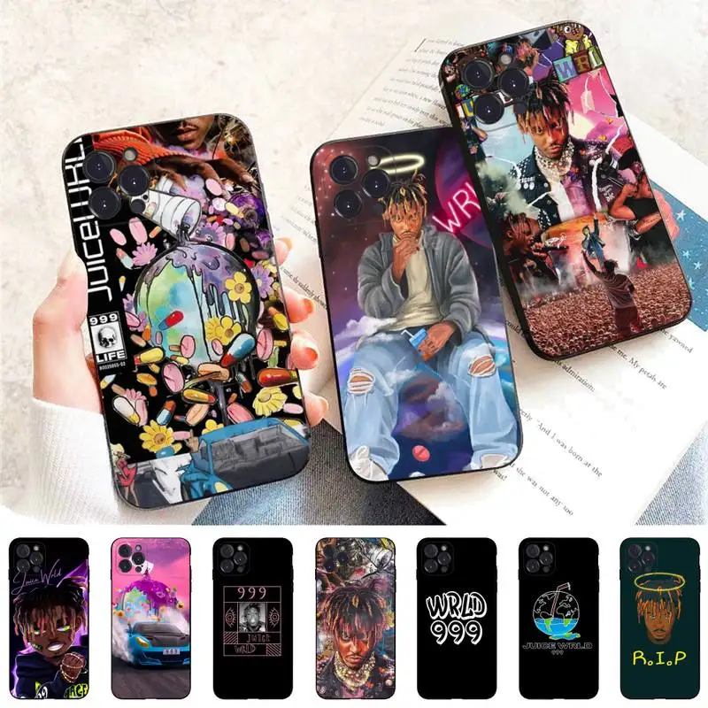 

Rap Juice Wrld Singer Phone Case For iPhone 14 11 12 13 Mini Pro Max 8 7 6 6S Plus X SE 2020 XR XS Funda Case