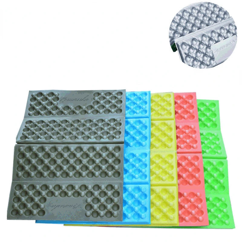 

Aluminum Foil Covered Folding 4-fold Cushion IXPE Foam Portable Picnic Mat Outdoor Moisture-proof Mat Spot Wholesale Mat