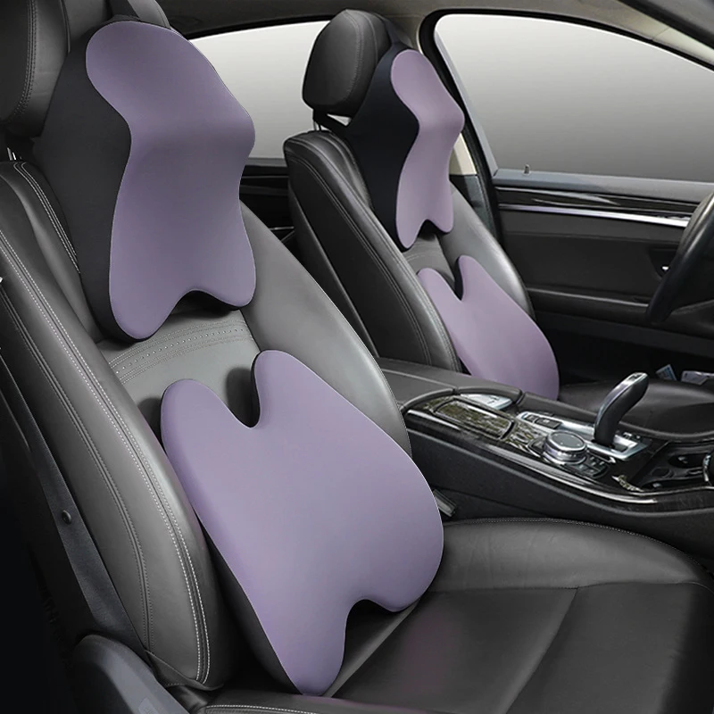 

Автомобильная подушка для подголовника из пены с эффектом памяти, автомобильная поясничная поддержка, Подушка для спины, подушка для шеи на...