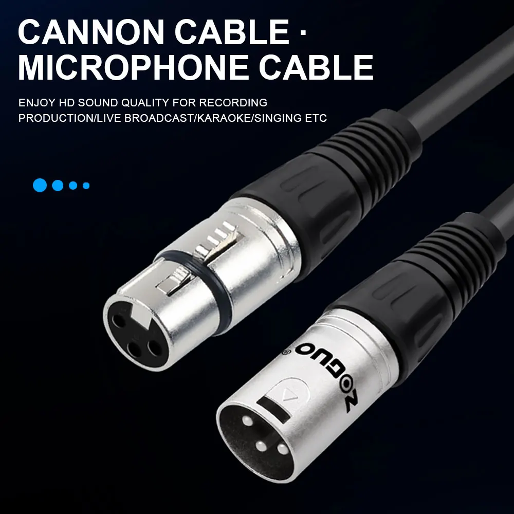 Кабель XLR для микрофона Папа-мама |