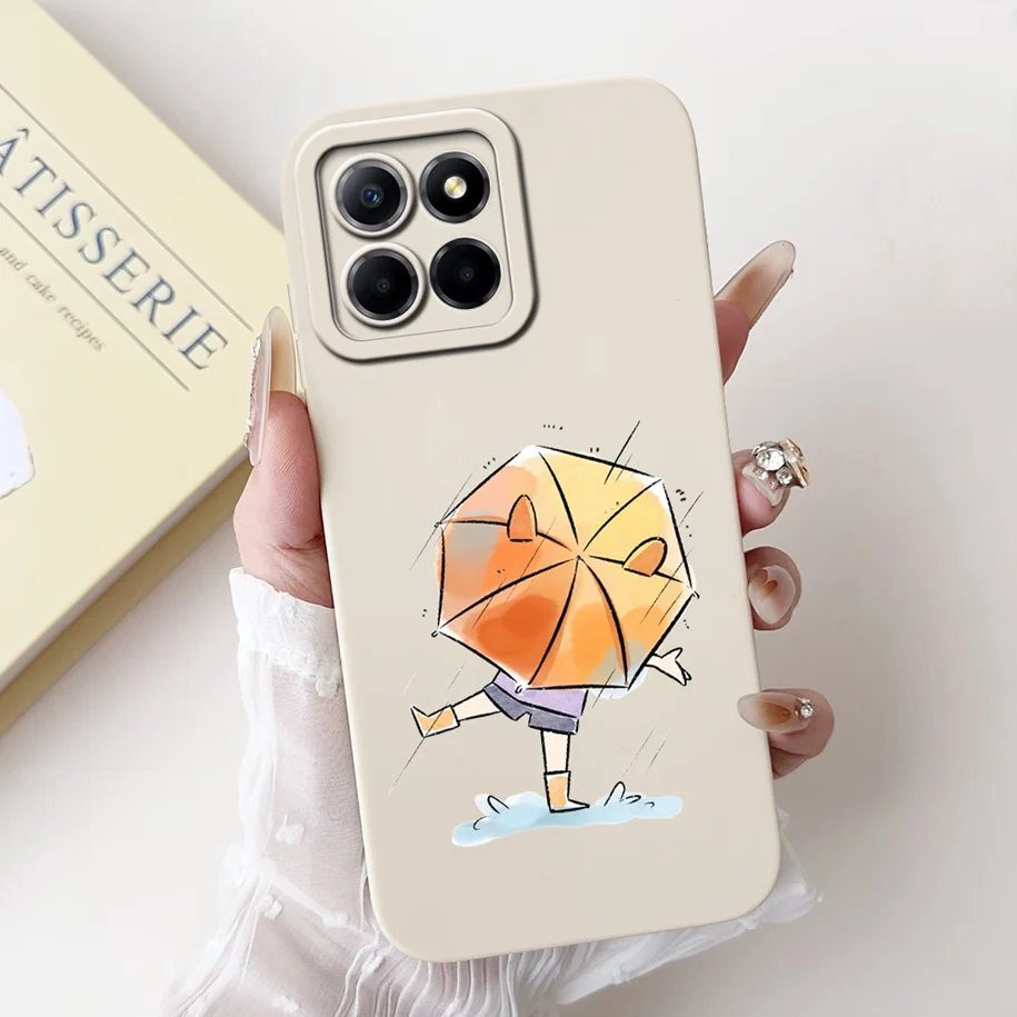 Противоударный силиконовый чехол с рисунком цветов и восхода солнца для Honor 70 Lite