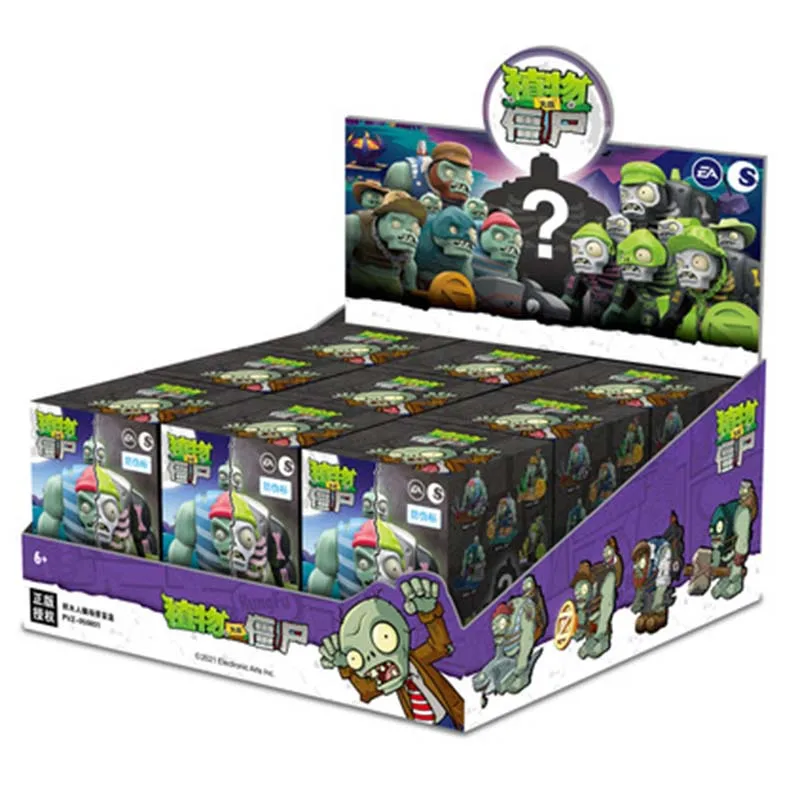 

Anime Plants VS Zombies Blind Box PVZ Gacha Dolls 9.5CM PVC Action Figure Toy Model Building Blocks Toys