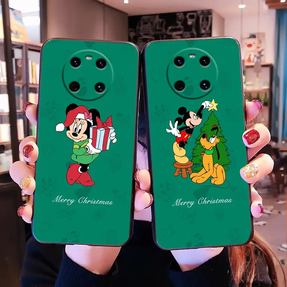 

Merry Christmas Mickey Minnie Phone Case For Huawei P10 P20 P30 P Smart Z P40 Funda P50 P50E Lite E 5G Coque 2018 Plus Case Para