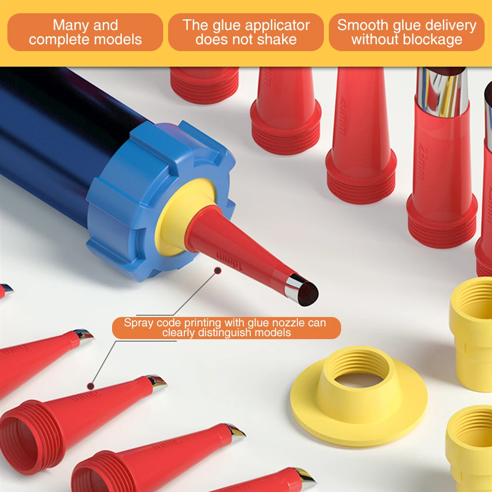 

24pcs Window Sink Joint 14pcs Nozzle 8pcs Connection Base Caulking Finisher Kit