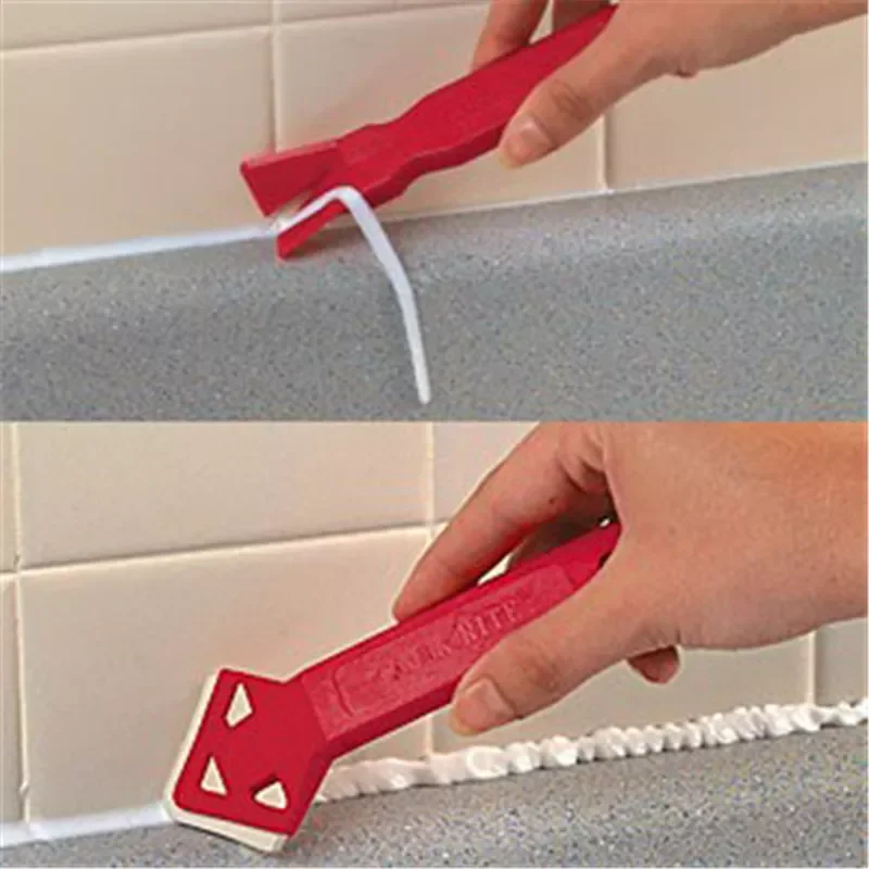 

Handmade Scraper Tools Sealing Strip Bathroom Shower Sink Bath Caulk Tape White PVC Self Adhesive Waterproof Wall Tape for