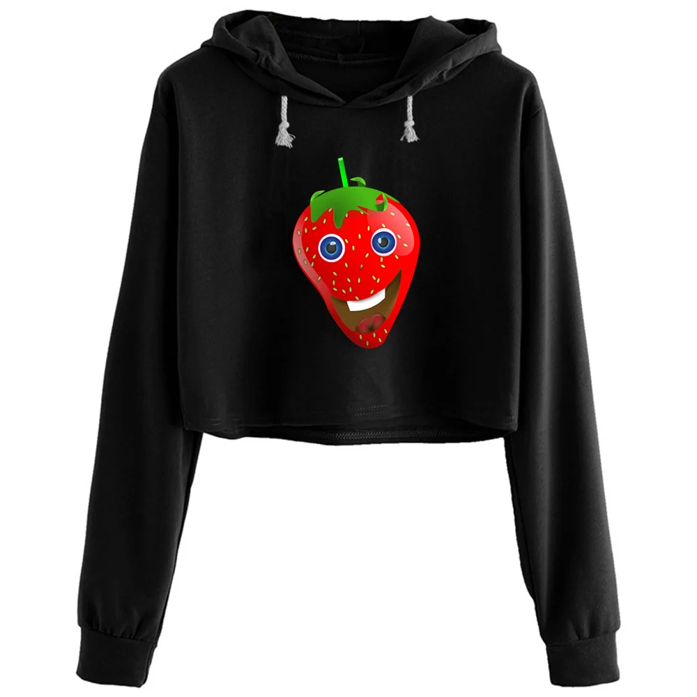 

Strawberry Hoodies Women Aesthetic Kpop Korean Y2k Pullover For Girls