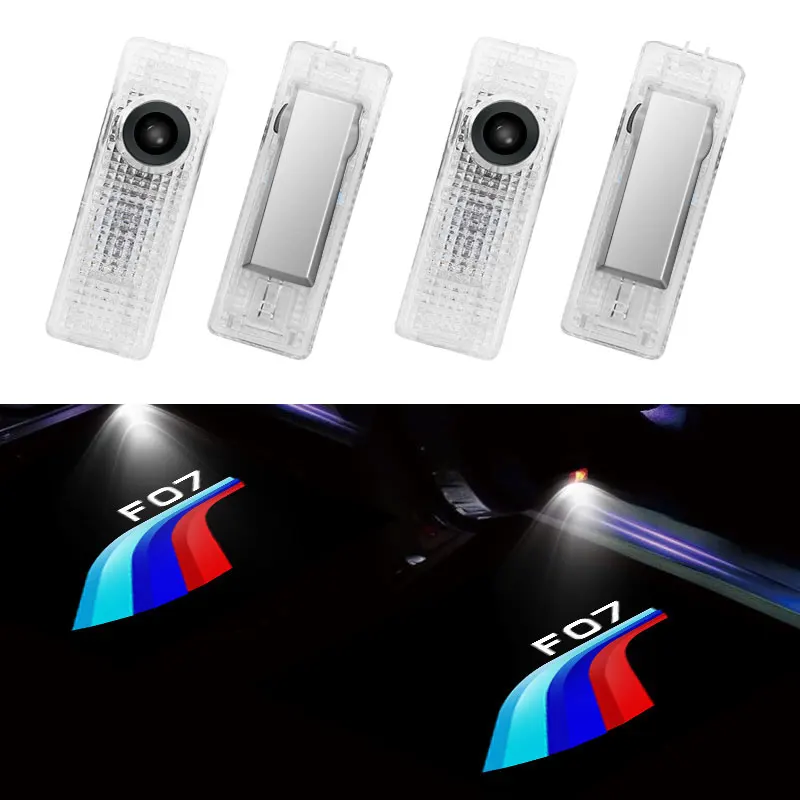 

2 Pieces Car Door Welcome Light Logo For BMW F07 5 Series Logo Ghost Shadow Light LED Laser Projector Lamp Light Accessories