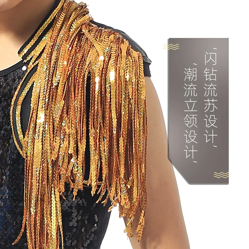 Beyonce Bar Singer DS Костюм Мужская Flash Drill Супер длинная жилетка с бахромой и кисточками