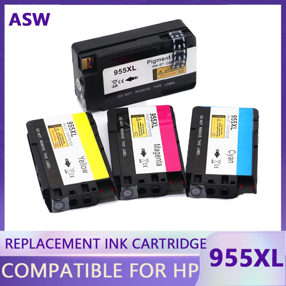 Сменный совместимый чернильный картридж 955XL для принтера HP OfficeJet Pro 7720 7740 8710 8715 8720