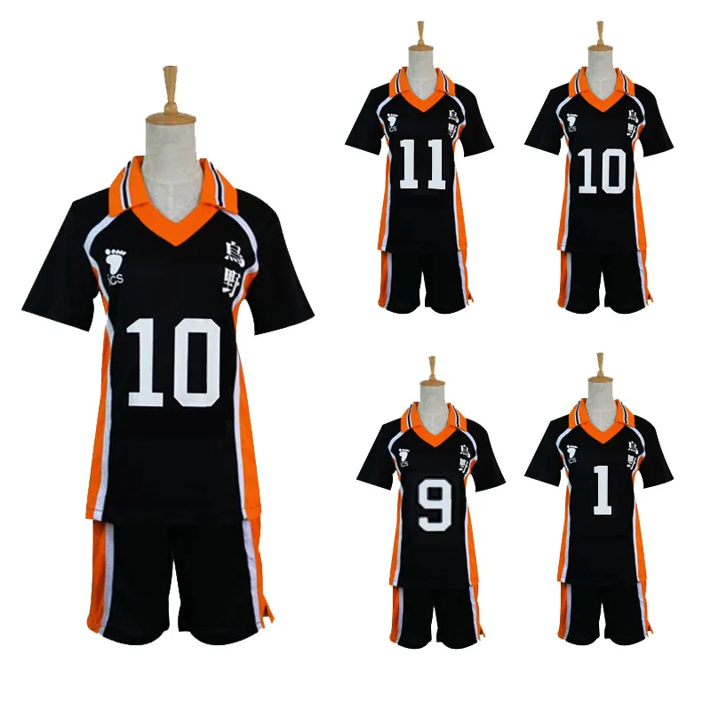 

Haikyuu Cosplay Costume Karasuno High School Volleyball Club Hinata Shyouyou Sportswear Jerseys Uniform Man Halloween Costume
