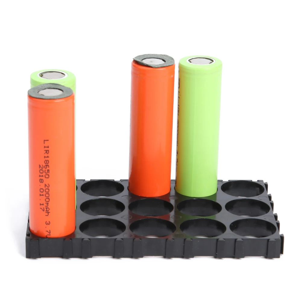 

2pcs Professional 3x5 Cell 18650 Battery Holders Plastic Radiating Cylindrical Batteries Spacer Bracket for DIY Battery Pack