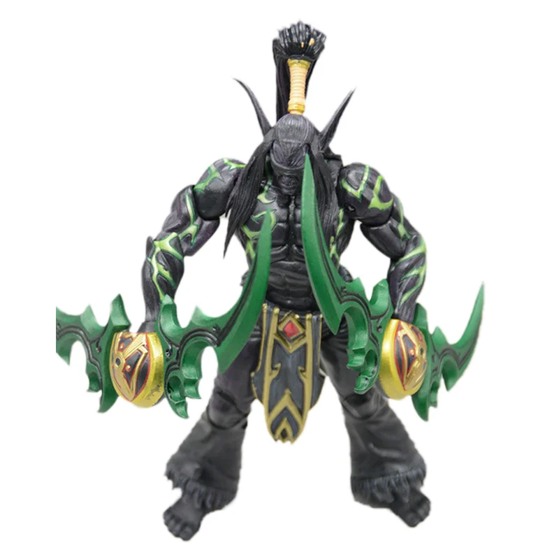 

World Of Warcraft WOW Demon Hunter Illidan Anime Movie Figure 18CM 7-inch PVC Game Figma Toys Modle Collect Gift figurines